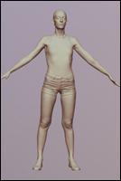 Woman 3D scan of body 02